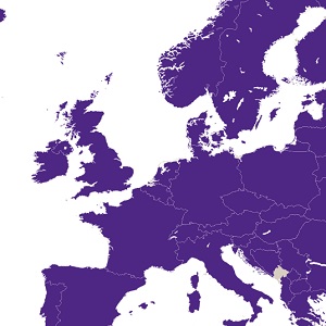 Map of EU area