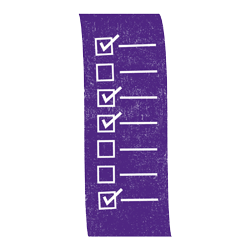 checklist purple