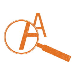 magnifying glass terracotta