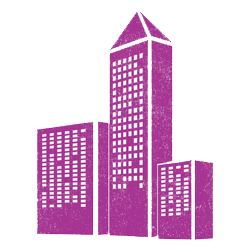 skyscraper fushia