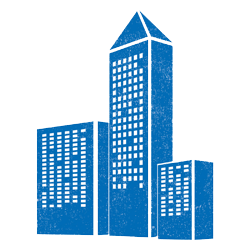 skyscraper blue