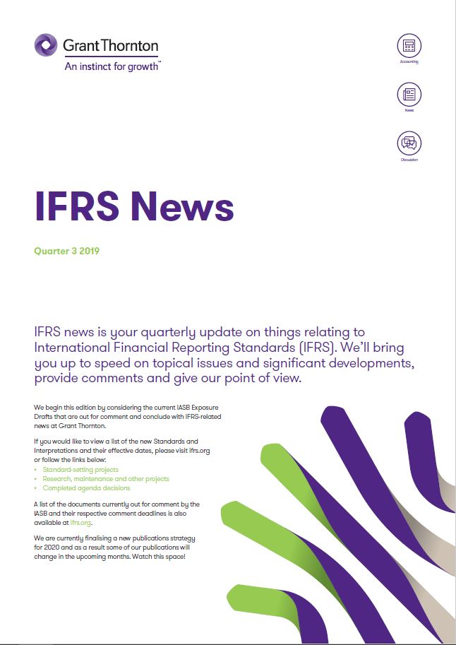 IFRS News Quarter 3 2019